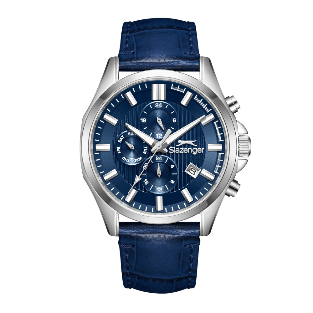 Slazenger Navy Dial Leather Strap Watch SL.09.2626.2.399