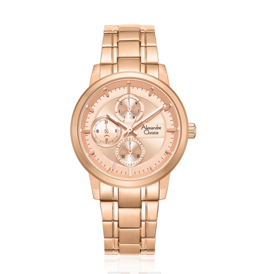 Alexandre Christie Rose Gold Women's Watch 6323BFBRGLN