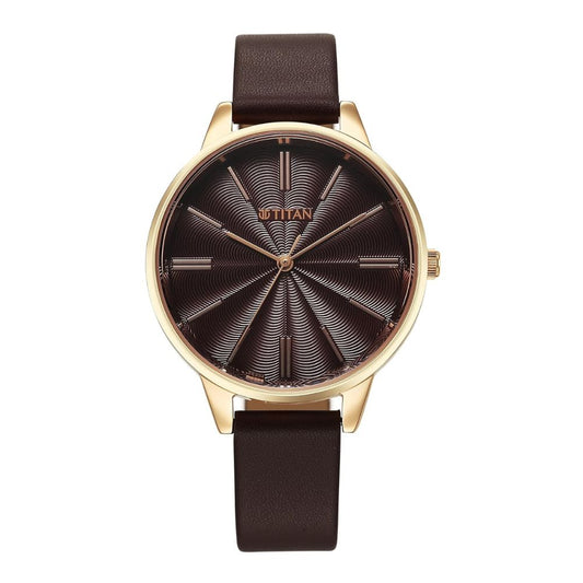 Titan Neo Maroon Dial Women's Watch 2648WL09