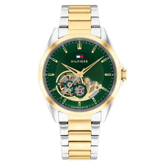 Tommy Hilfiger Automatic Two-Toned Green Dial Men's Watch TH1710737