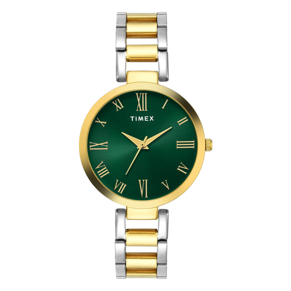 Timex Classic Green Dial Women's Watch TW000X274