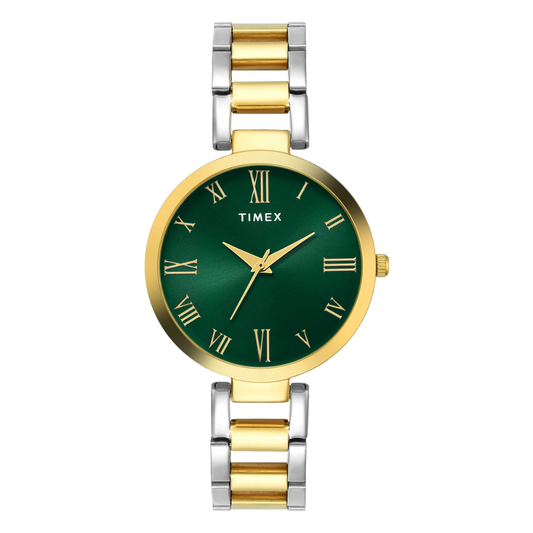 Timex Classic Green Dial Women's Watch TW000X274