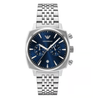 Emporio Armani Carlo Blue Dial Men's Analog Stainless Steel Watch AR11688