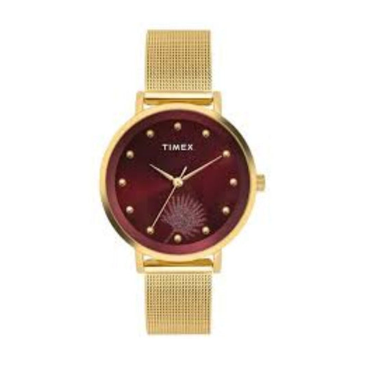 Timex Trendline Burgundy Dial Women Watch TWEL12923