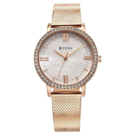 Titan Style Up White Women's Watch NS95236WM01