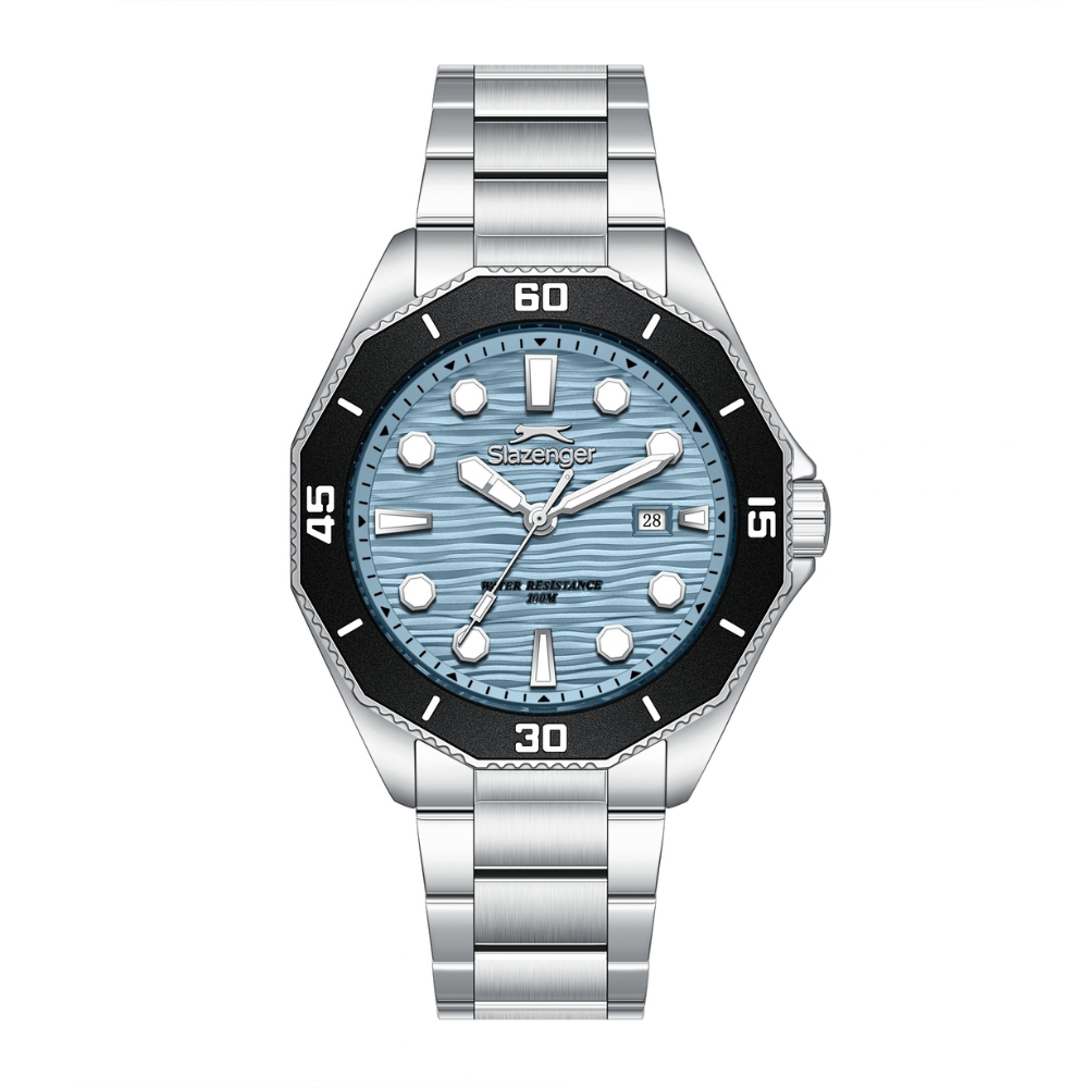 Slazenger Blue Dial Men's Metal Strap Watch SL.09.2628.1.300