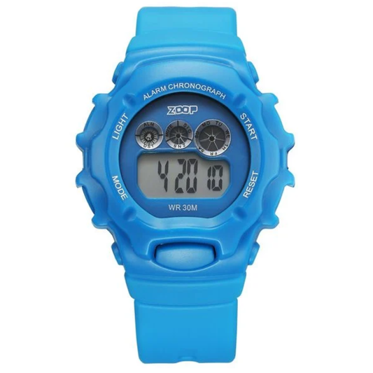 Zoop Digital Watch with Digital Dial & Blue Strap for Boys Kids 26035PP08W