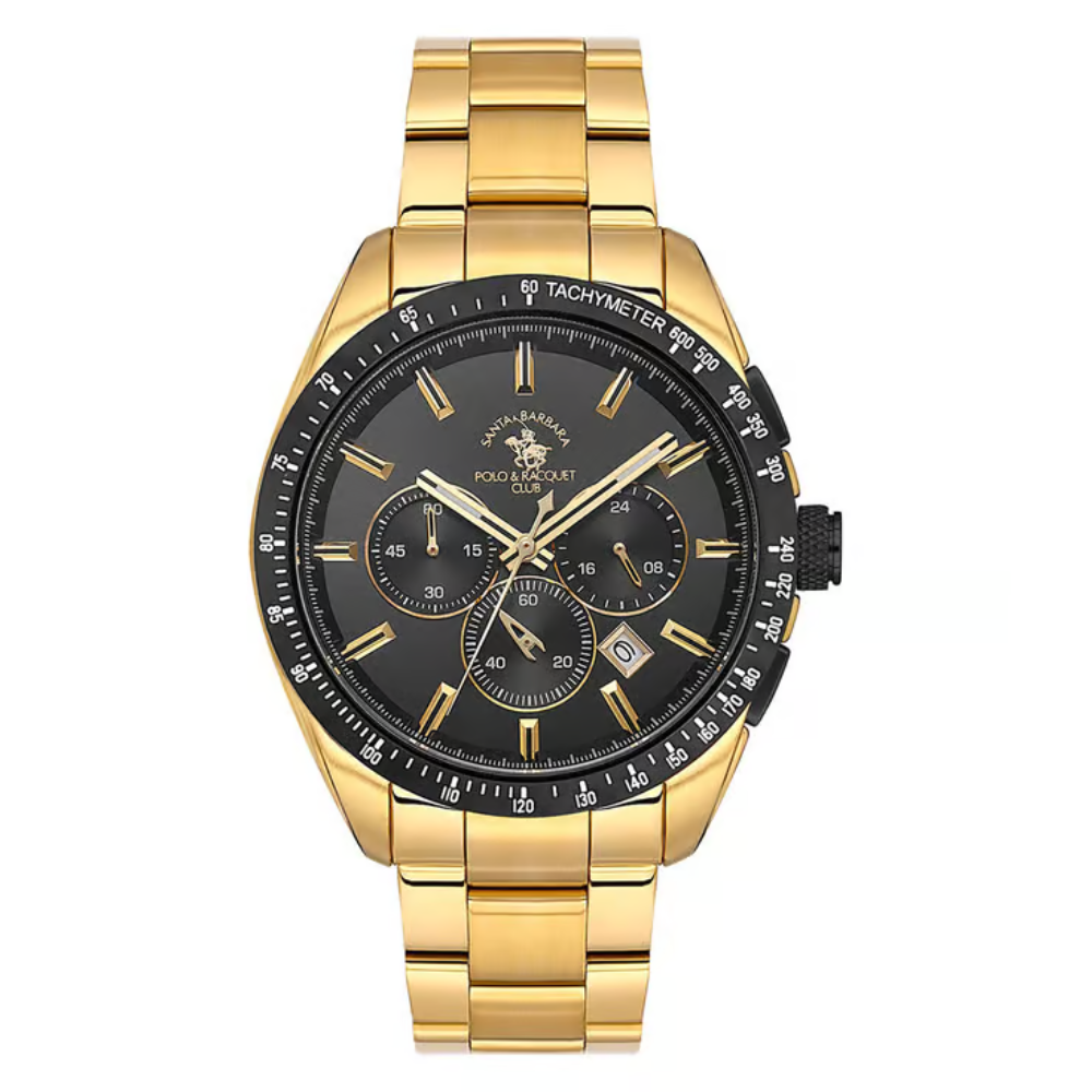 Santa Barbara Polo & Racquet Club Quartz Black Dial Men's Watch Accessory SB.1.10526-7