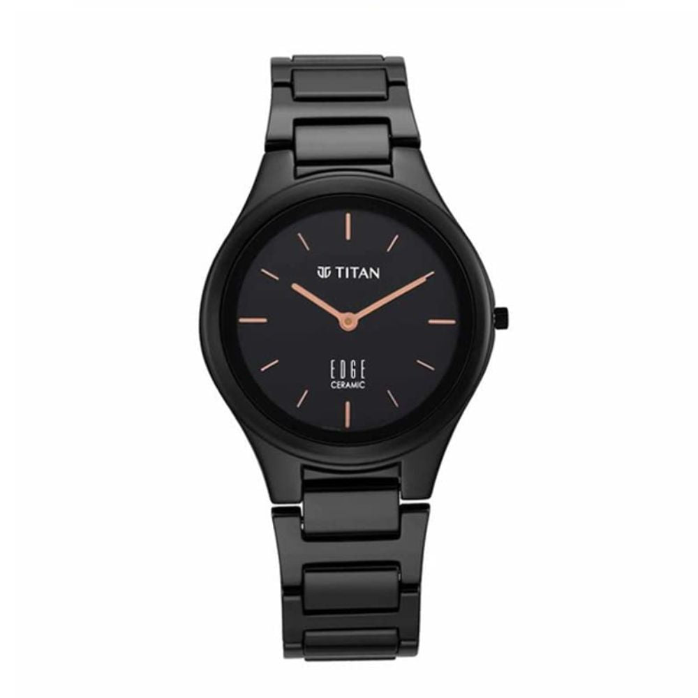 Titan Ceramic Black Women's Watch 2653NC01