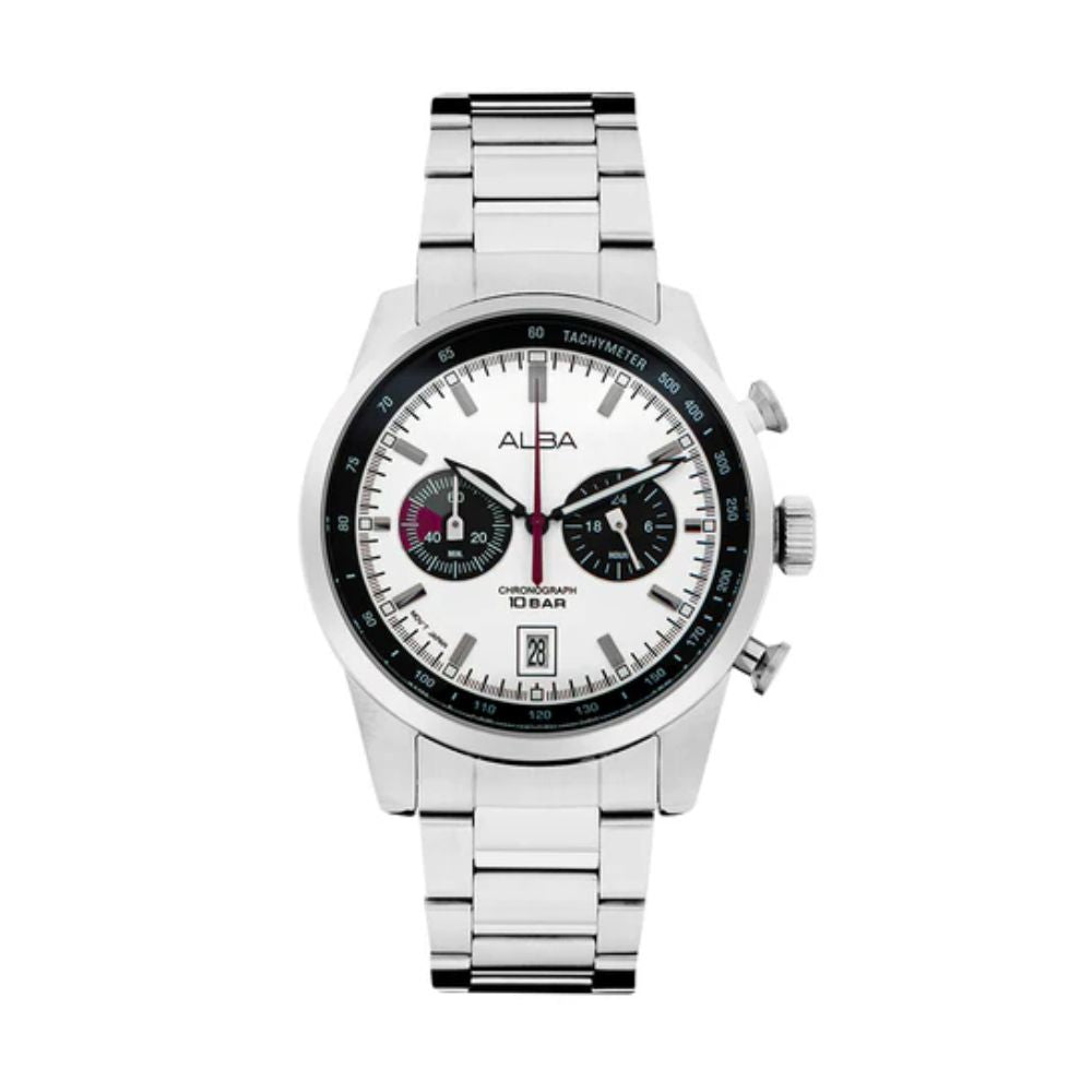 ALBA Active White + Black Dial Men's Watch A4B009X1
