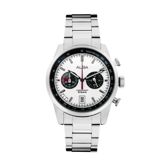 ALBA Active White + Black Dial Men's Watch A4B009X1