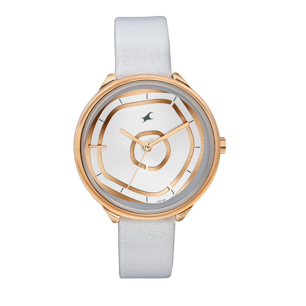Fastrack Stunners White Dial Girls Watch 6303WL02