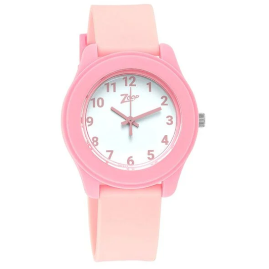 Zoop White Dial Pink Strap Boys Girls Kids Analog Watch 26019PP12