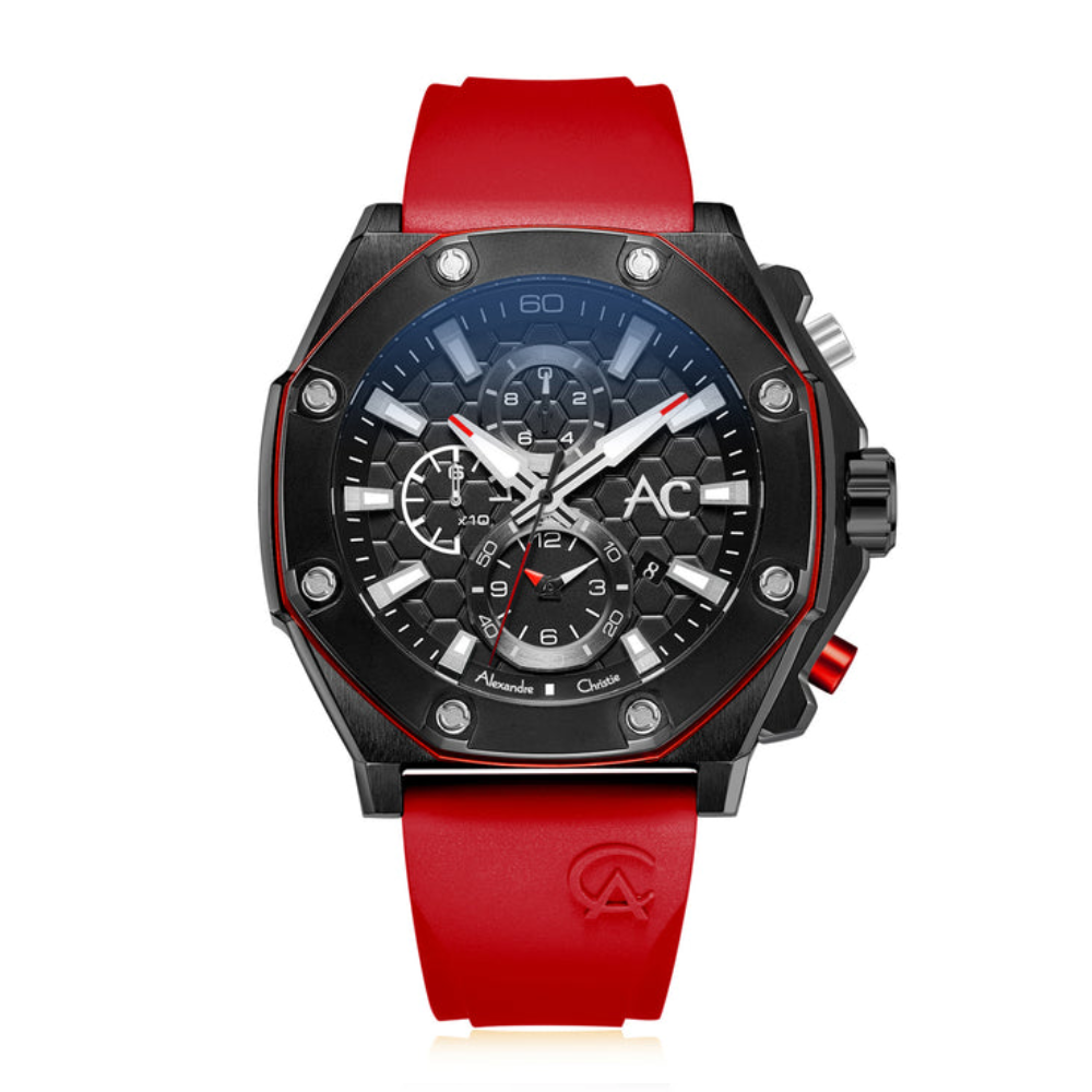 Alexandre Christie Chronograph Red Men's Watch 9601MCRIPBARE