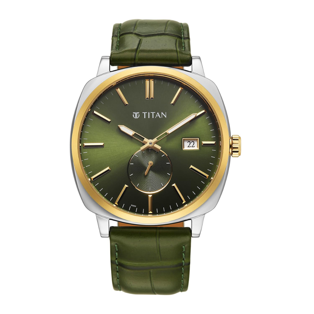 Titan Classique Suave 2.0 Green Men's Watch 90189BL01