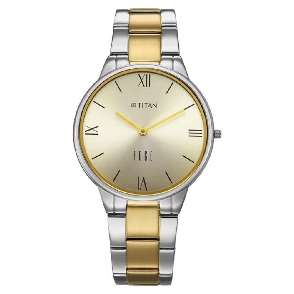Titan Edge Gleam Silver Women's Watch 2734BM01