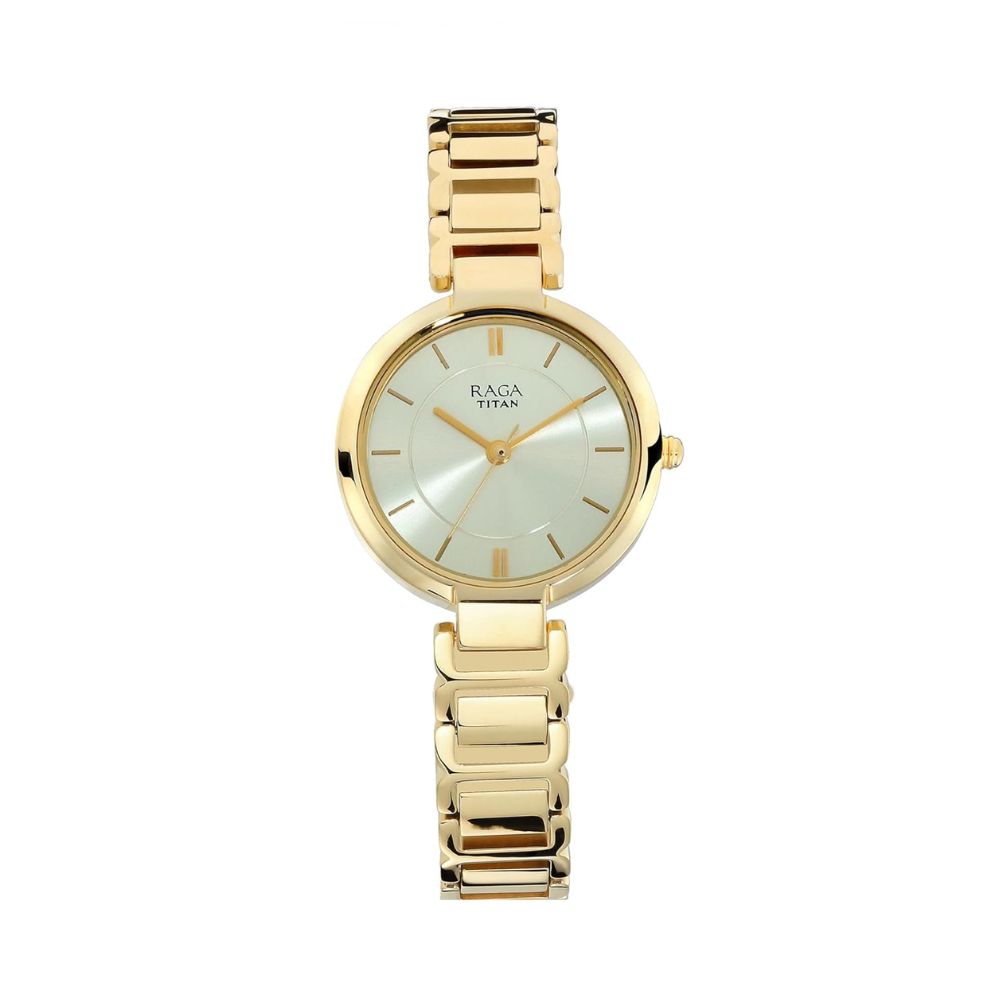 Titan Raga Viva Champagne Women's Watch NM2608YM01