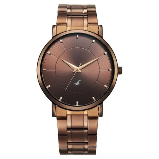 Fastrack Stunners X Brown Dial Men's Watch 38163QM01