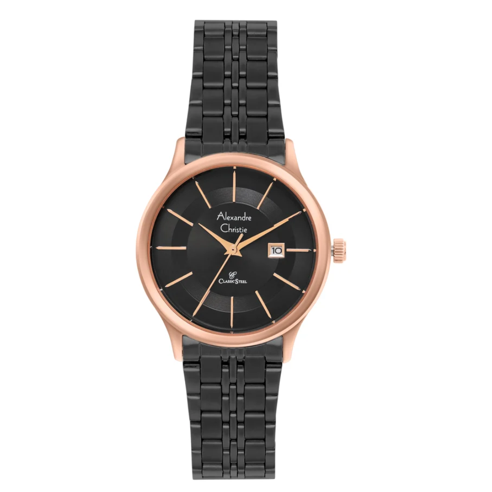 Alexandre Christie Classic Black Women's Watch 8348LDBBRBA