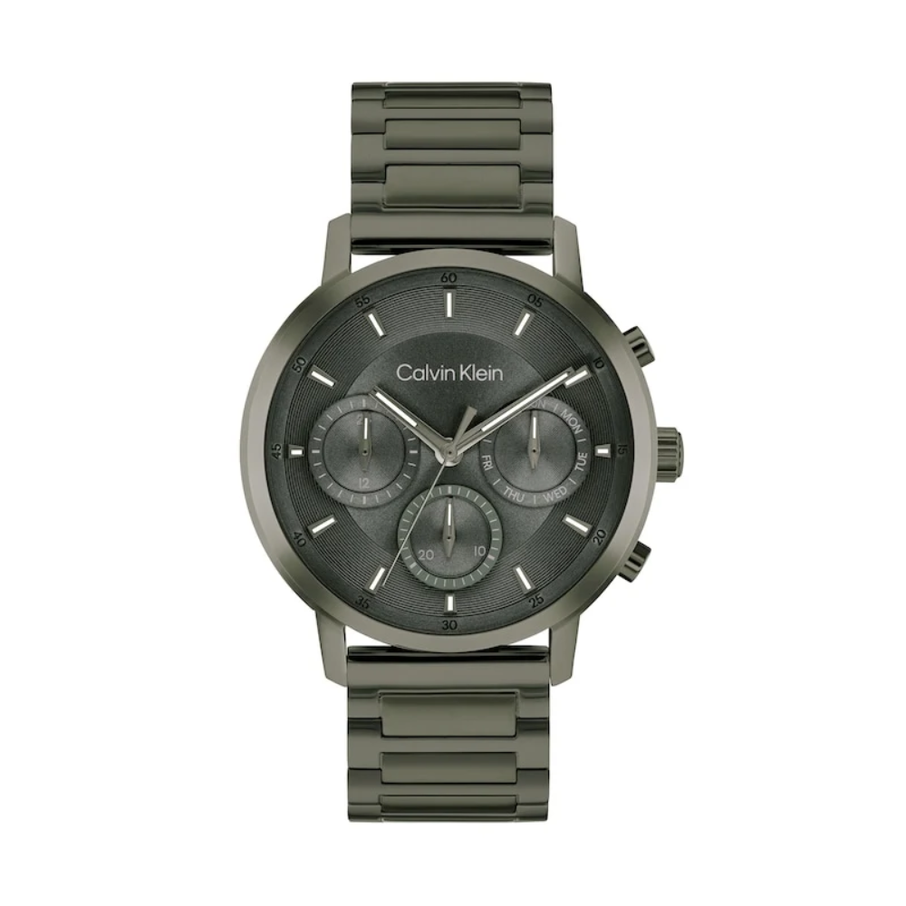 Calvin Klein Gauge Green Dial Men's Analog Stainless Steel Watch 25200494