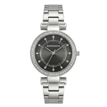 Romanson Black Dial Women's Stainless Steel Analog Watch RM6BS204TLWBK