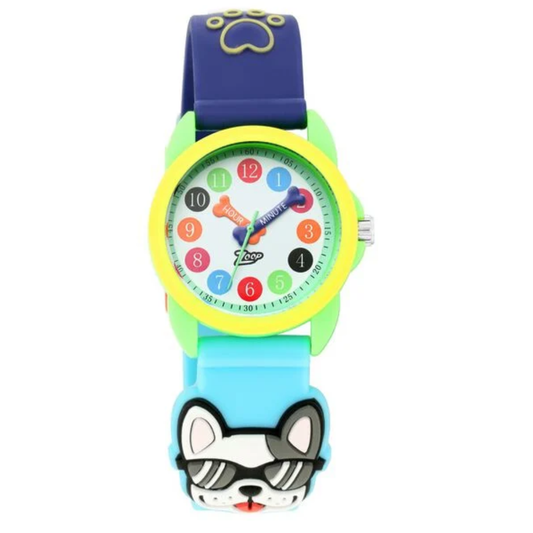 Zoop White Dial Blue Strap Boys Kids Analog Watch 26016PP02
