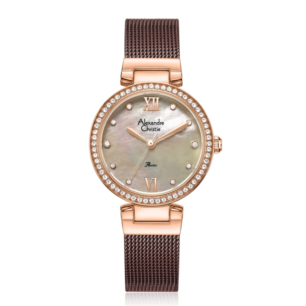 Alexandre Christie Classic Brown Women's Watch 2754LHBROMO