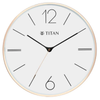 Titan Metallic Rose Gold White Dial Wall Clock NSW0058MA01