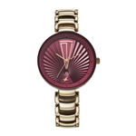 Fastrack Chrome K Maroon Dial Women's Watch 6216QM03