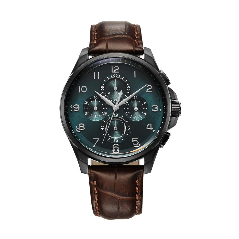Titan Classic Dark Teal Green Men's Watch 90169NL01