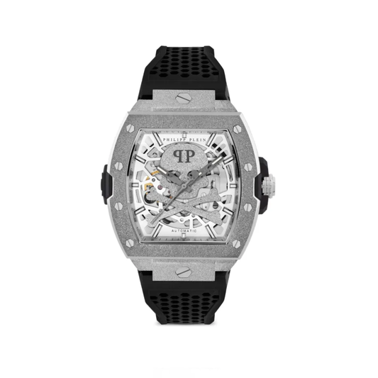 Philipp Plein The Skeleton Frosted Silver Men's Watch PWJFA0925