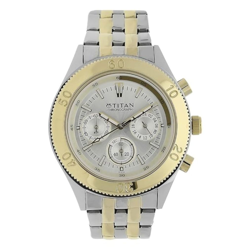 Titan Octane Silver Men's Watch 9324BM01