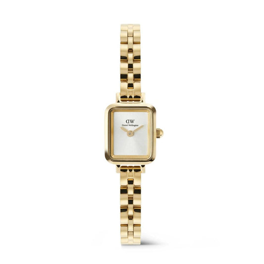 Daniel Wellington Quadro Silver White Gold Women's Watch DW00100850K