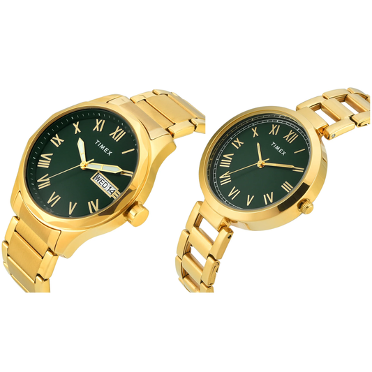 Timex Pair Collection Green Unisex Watch TW00PR339
