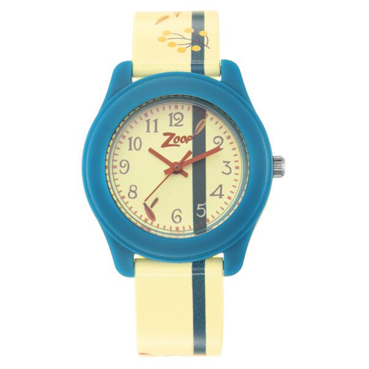 Zoop Yellow Dial Yellow Strap Kids Analog Watch NR26019PP32W