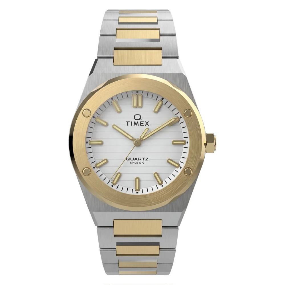 Timex Q Round 34mm Silver Dial Women's Watch TW2Y81900IK