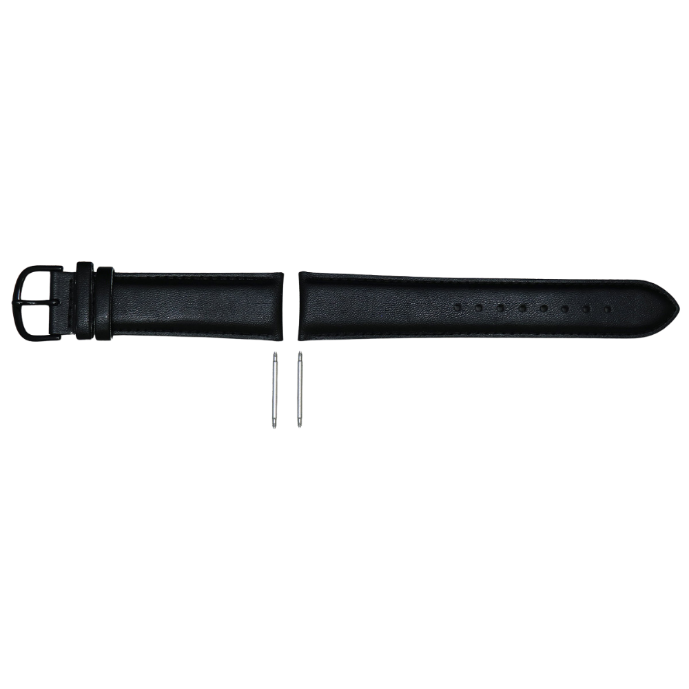 Casio Black Leather Strap Men's Watch for MTP-VD01BL-1BV, MTP-VD01BL-5BV | 10635307