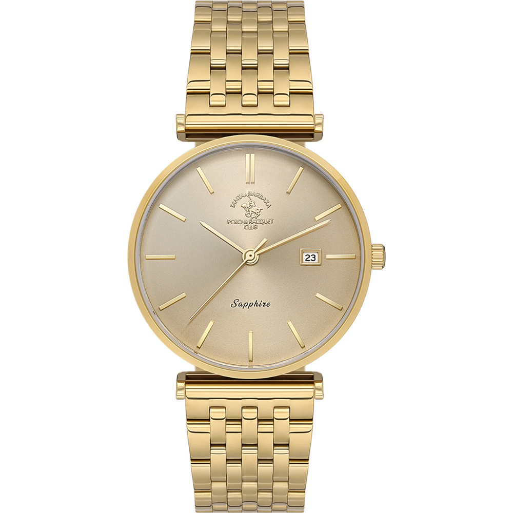 Santa Barbara Polo & Racquet Club Gold Dial Men's Analog Watch SB.1.10570-2