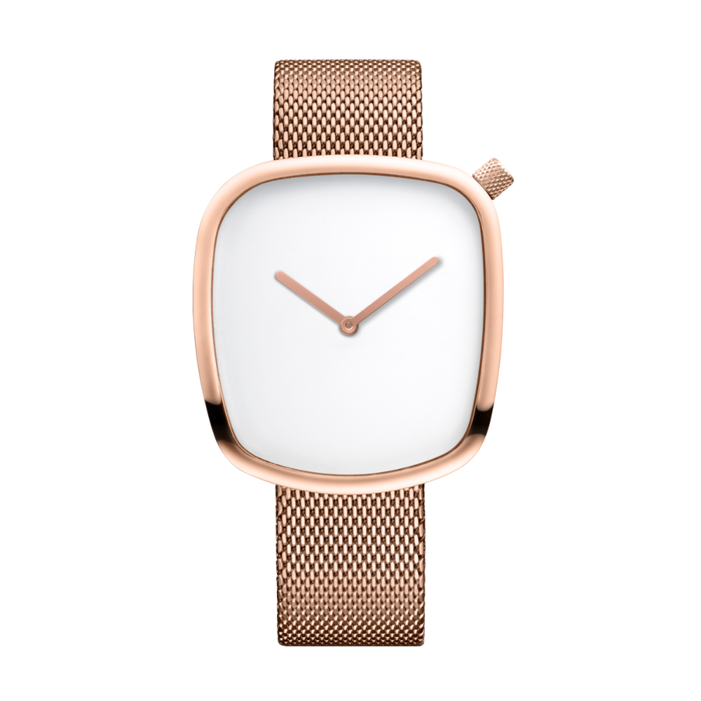 BERING Pebble White Dial Men’s Watch 18040-364