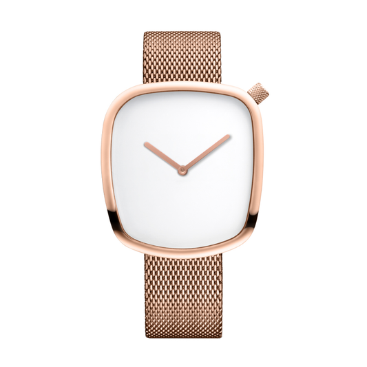 BERING Pebble White Dial Men’s Watch 18040-364