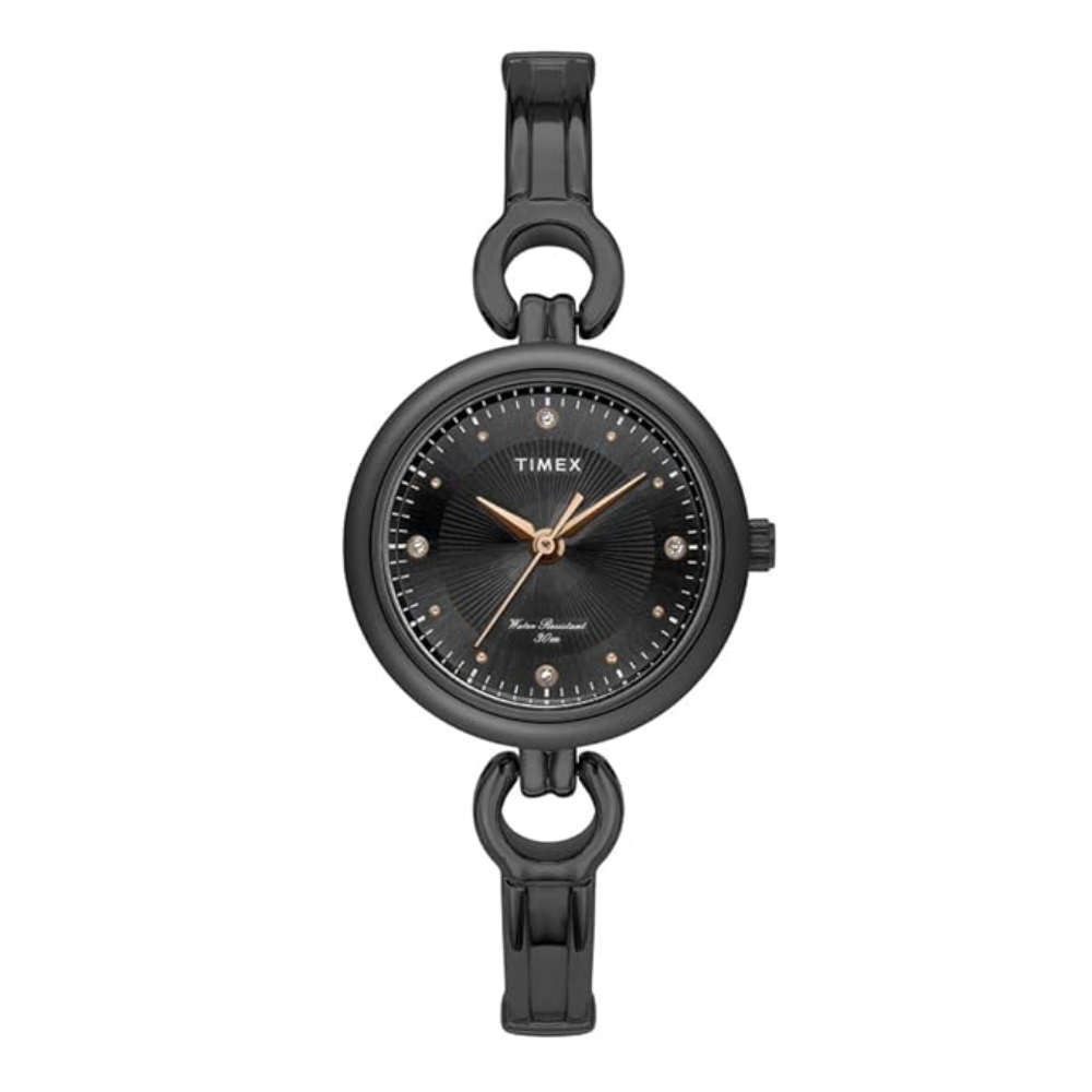 Timex Trendline Trendline Black Dial Analog Women's Brass Watch TWEL11426