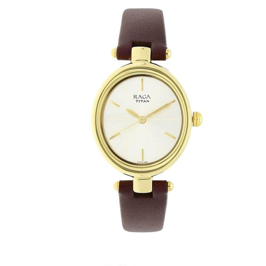 Titan Raga Viva Champagne Women's Watch 2579YL01