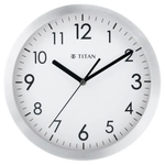 Titan Metallic White Dial Wall Clock NSW006MA01A
