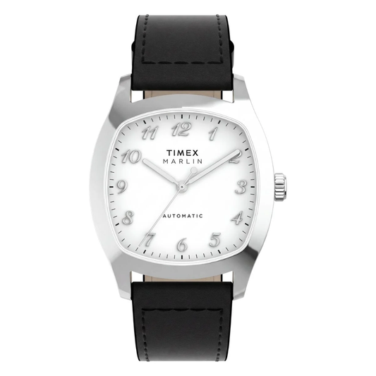 Timex Marlin Tonneau White Dial Mechanical Automatic Men's Watch - TW2Y84300IK