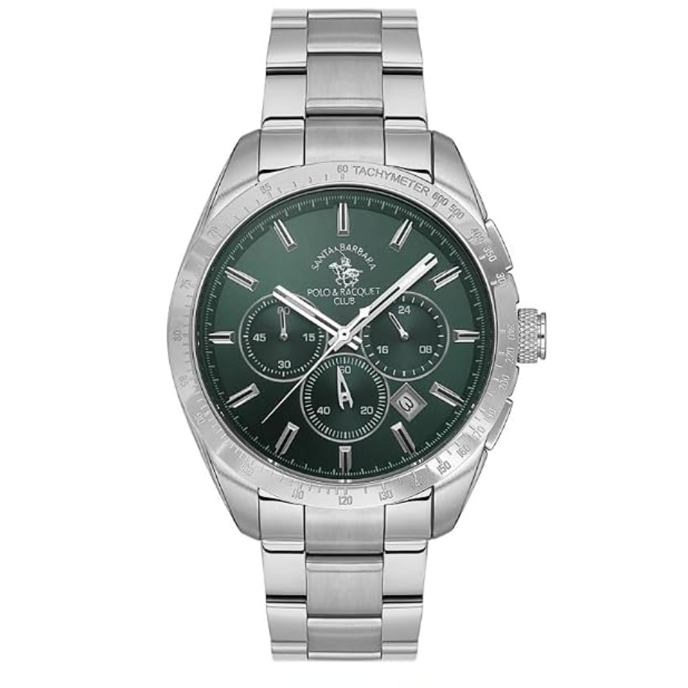 Santa Barbara Polo & Racquet Club Quartz Green Dial Men's Watch SB.1.10526-6