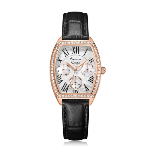 Alexandre Christie Black Women's Multi-Function Quartz Watch 2B86BFLRGSLBA
