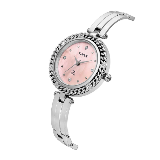Timex Fria Pink Dial Women Watch TWEL24100