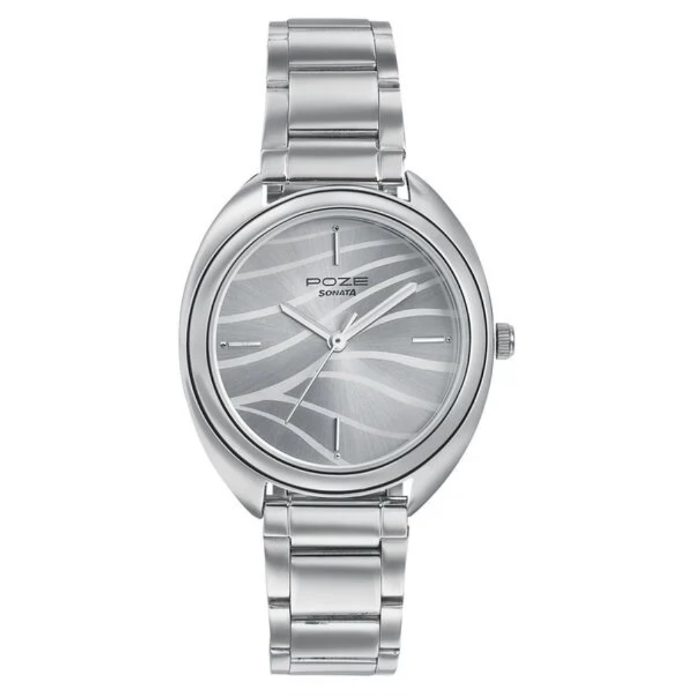Sonata Poze Silver Dial Women's Watch SP80016SM01