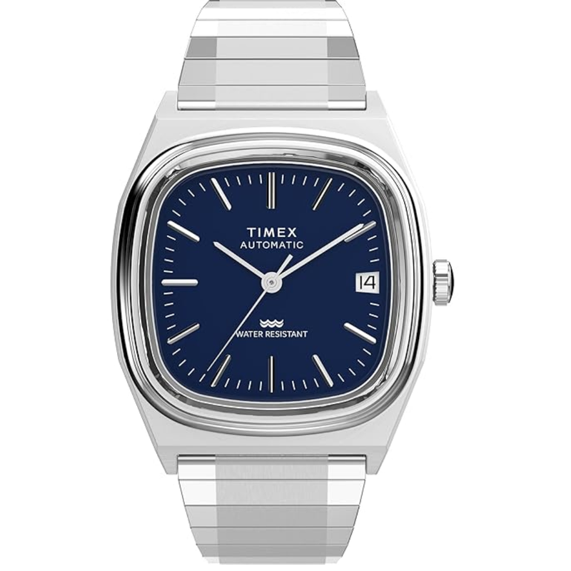 Timex Automatic Blue Dial Analogue Stainless Steel Unisex Watch TW2Y07400UJ