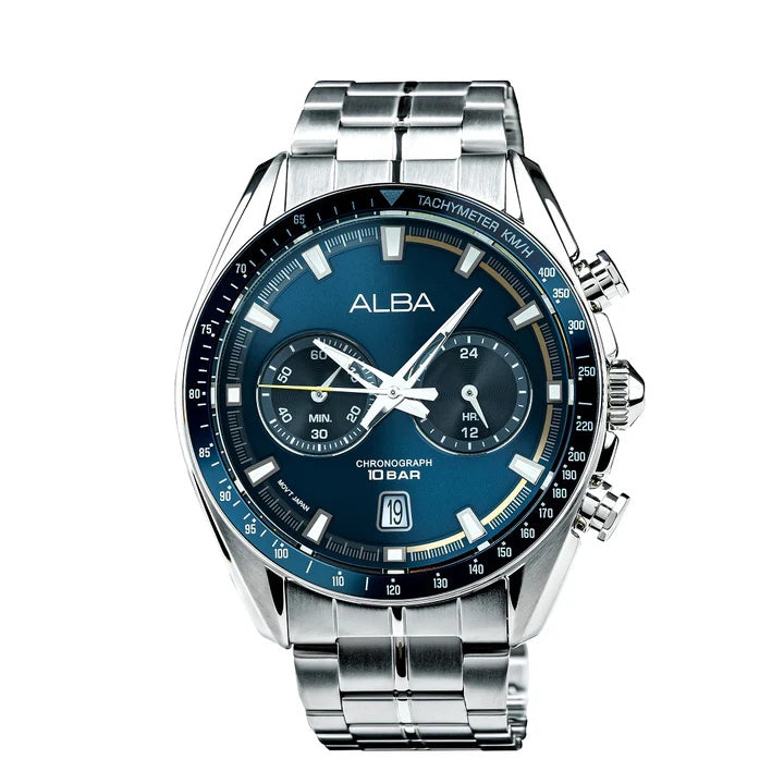 ALBA SIGNA Mens 44 mm A4B017X1 Quartz Chronograph